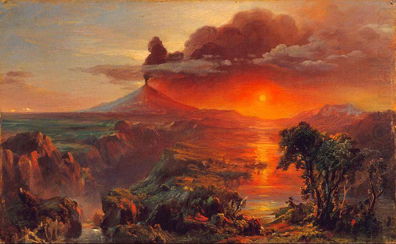 Oil Study of Cotopaxi Frederic Edwin Church, Frederic Edwin Church